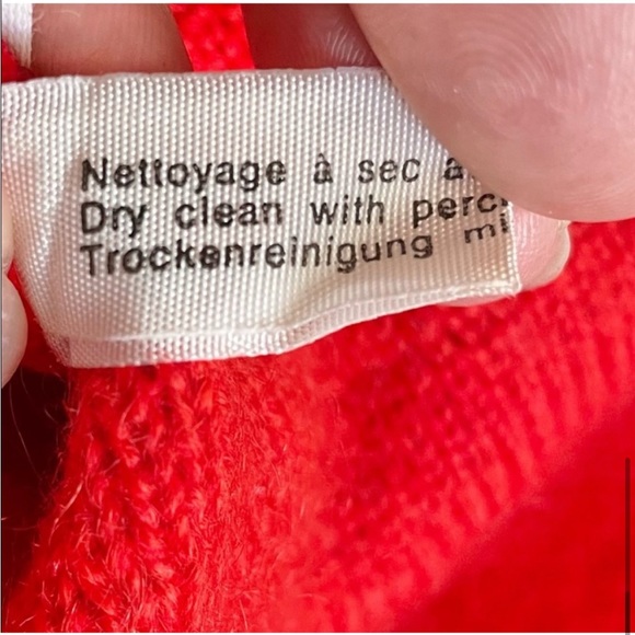 Celine women’s vintage double breasted wool sweater blazer 80’s size XL colorful - Picture 14 of 15